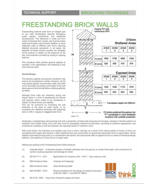 Freestanding Brick Walls