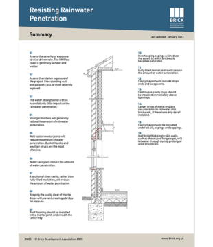 Resisting Rainwater Penetration Graphic Web