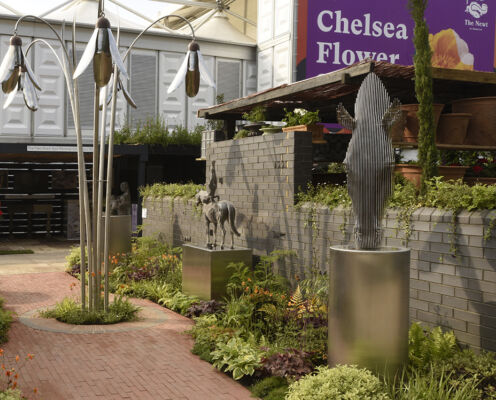 Planter Bricks at Tom Hiscocks Sculpture Garden RHS Chelsea Flower Show 2024