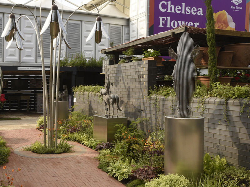 Planter Bricks at Tom Hiscocks Sculpture Garden RHS Chelsea Flower Show 2024